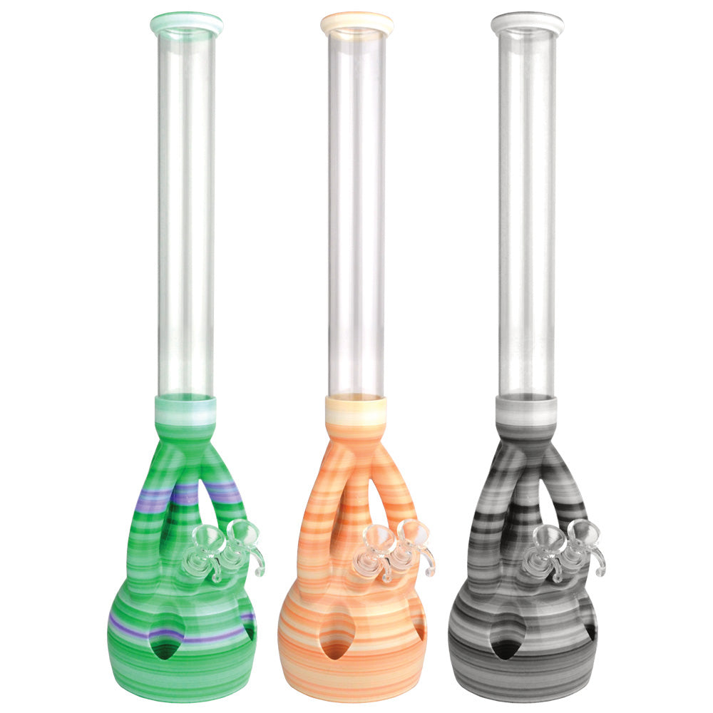 Kayd Mayd Water Pipe - 20" / 14mm Female / The Duo - Smoke N’ Poke