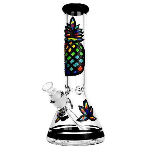 Psychedelic Pineapple Beaker Bong - Smoke N’ Poke