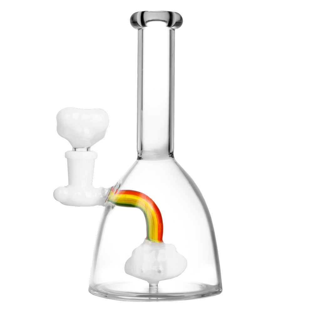 Rainbow Cloud Water Pipe - 7.25" / 14mm F - Smoke N’ Poke