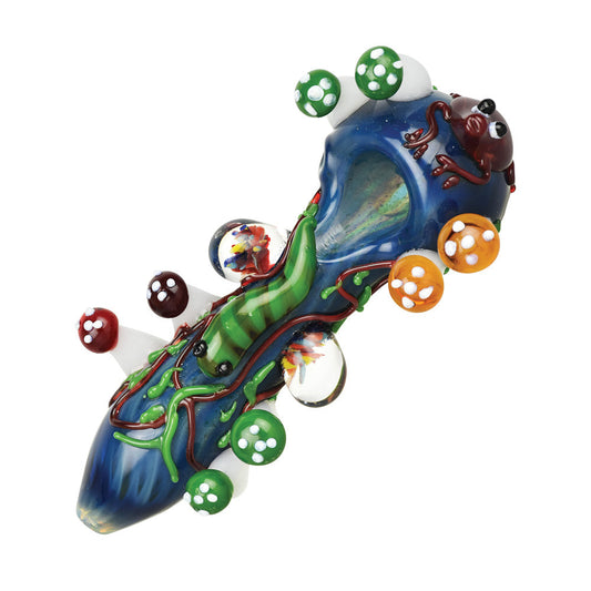 Rainforest Ecology Glass Pipe - 6" - Smoke N’ Poke