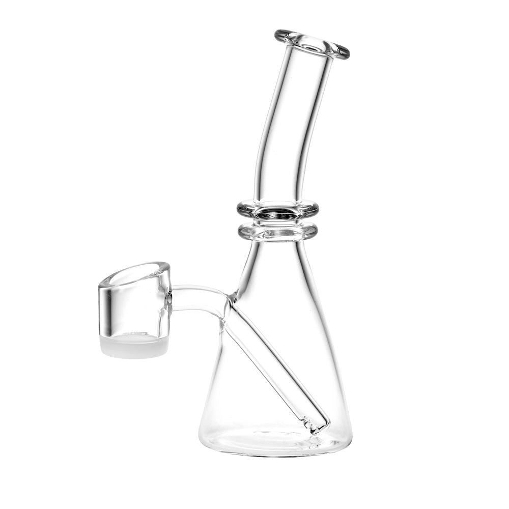 Mini All-In-One Quartz Oil Rig - 5" / Opaque Bottom Banger - Smoke N’ Poke