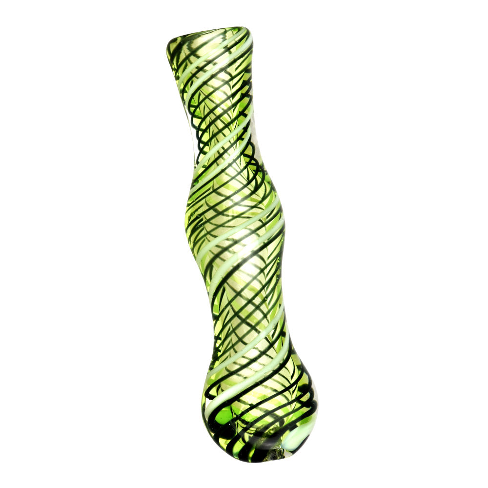 Acid Green Worked Glass Taster - 3.75" - Smoke N’ Poke