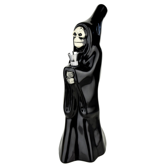 Hooded Skeleton Cupbearer Ceramic Bong - Smoke N’ Poke