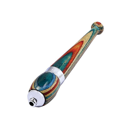 Rainbow Wood Zeppelin One Hitter Pipe - Smoke N’ Poke