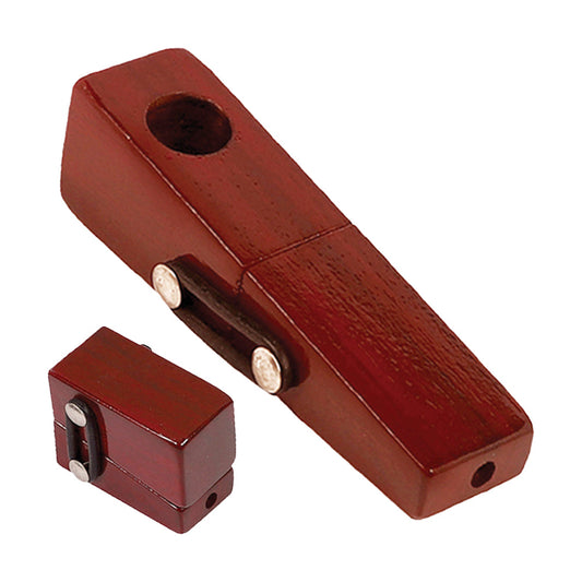 Square Foldable Wood Hand Pipe - Smoke N’ Poke