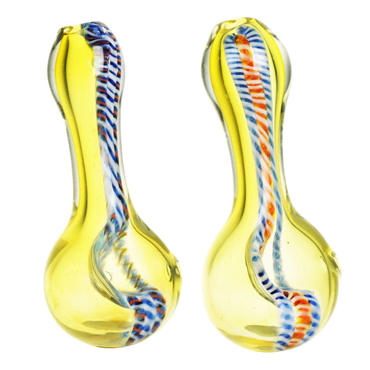 DNA Twist Spoon Pipe - 3.5" / Colors Vary - Smoke N’ Poke