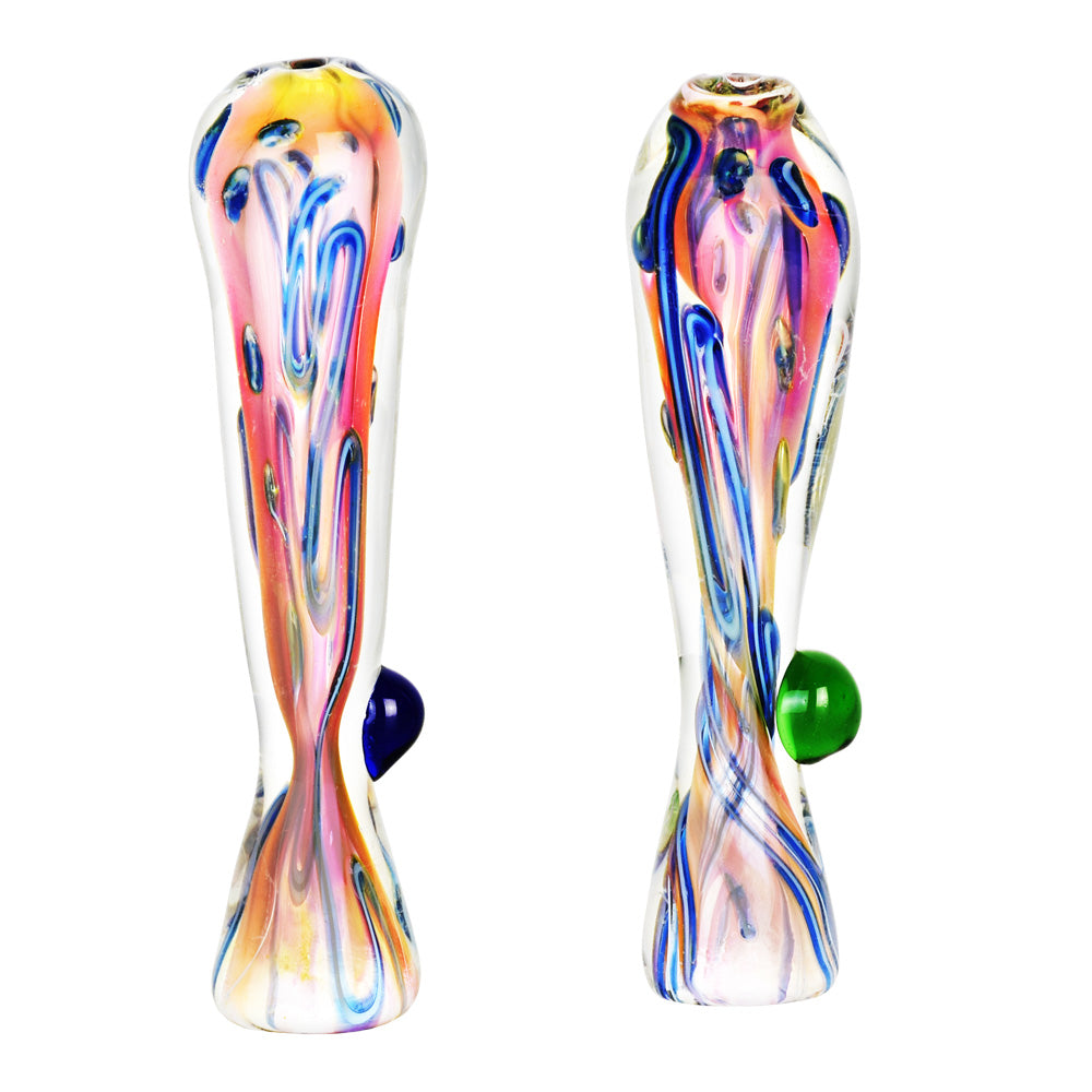 Fumed Tropical Sunset Glass Taster - 3.5" / Colors Vary - Smoke N’ Poke