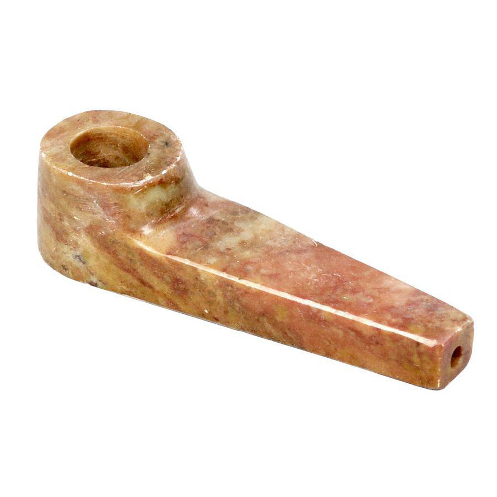 3.5" Marble-Colored Stone Pipe - Smoke N’ Poke