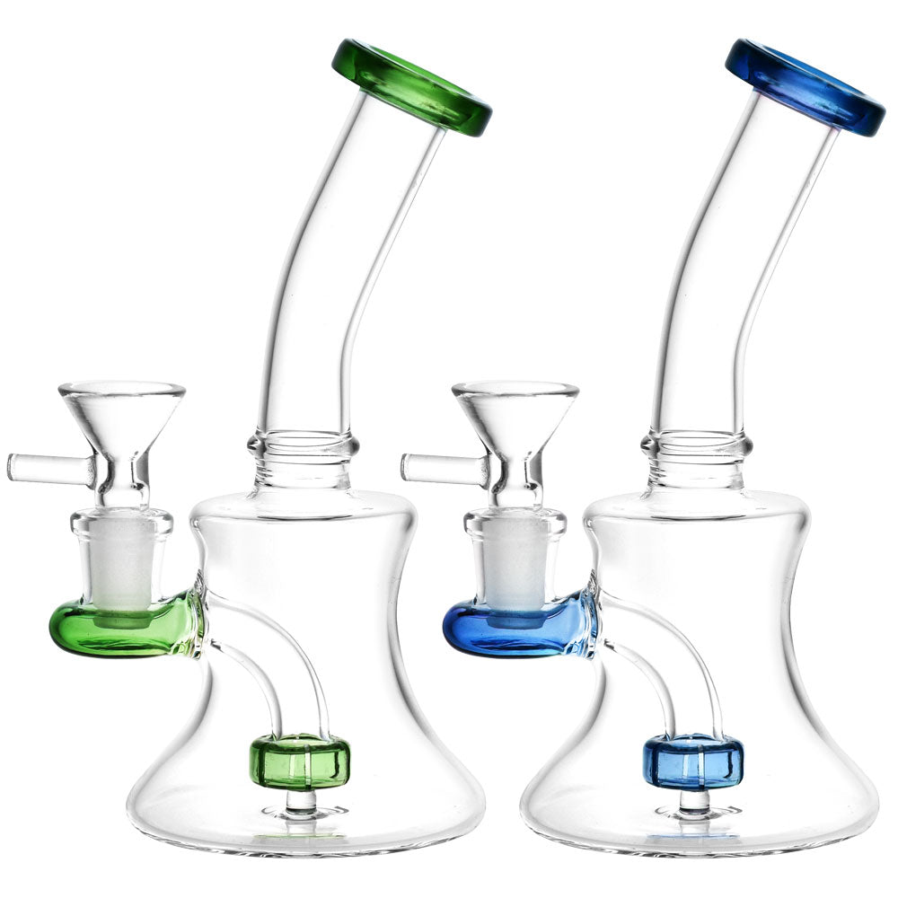 Mini Bell Glass Water Pipe - 6.5" / 14mm F / Colors Vary - Smoke N’ Poke