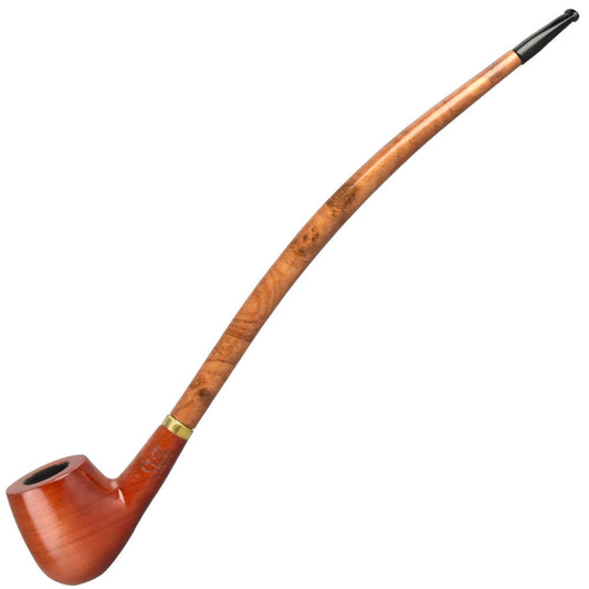 Pulsar Shire Pipes Apple Churchwarden Cherry Wood Tobacco Pipe - Smoke N’ Poke