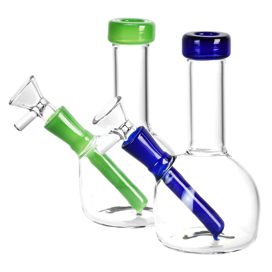 Dome Beaker Mini Water Pipe - 5.25"/14mm F/Colors Vary - Smoke N’ Poke