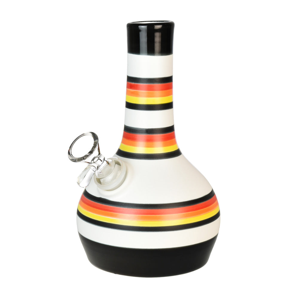 Ceramic Bubble Bottom Water Pipe - 7.25" / 14mm F - Smoke N’ Poke