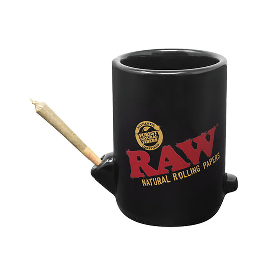 RAW Wake Up & Bake Up Ceramic Cone Mug - 10oz - Smoke N’ Poke