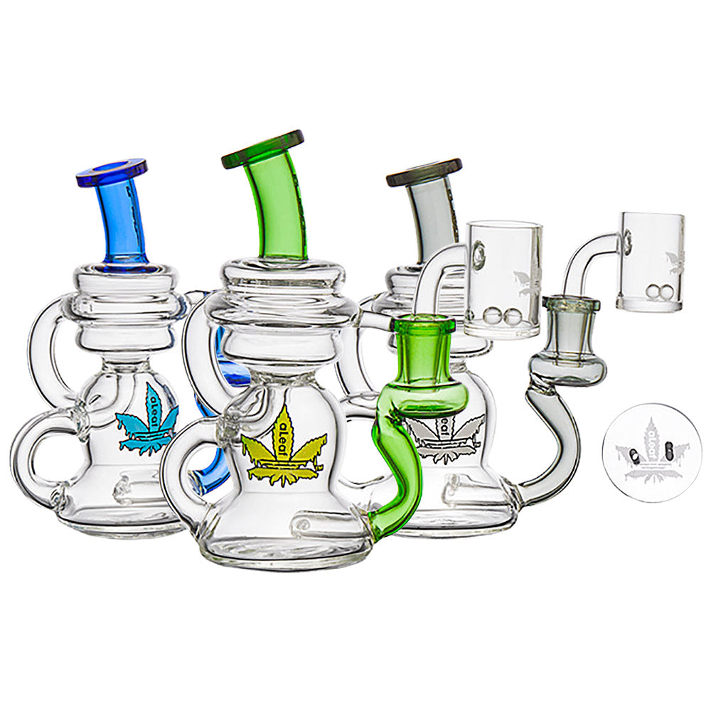 aLeaf Recycler Dab Rig Spinner Kit - 6" / 14mm F / Colors Vary - Smoke N’ Poke