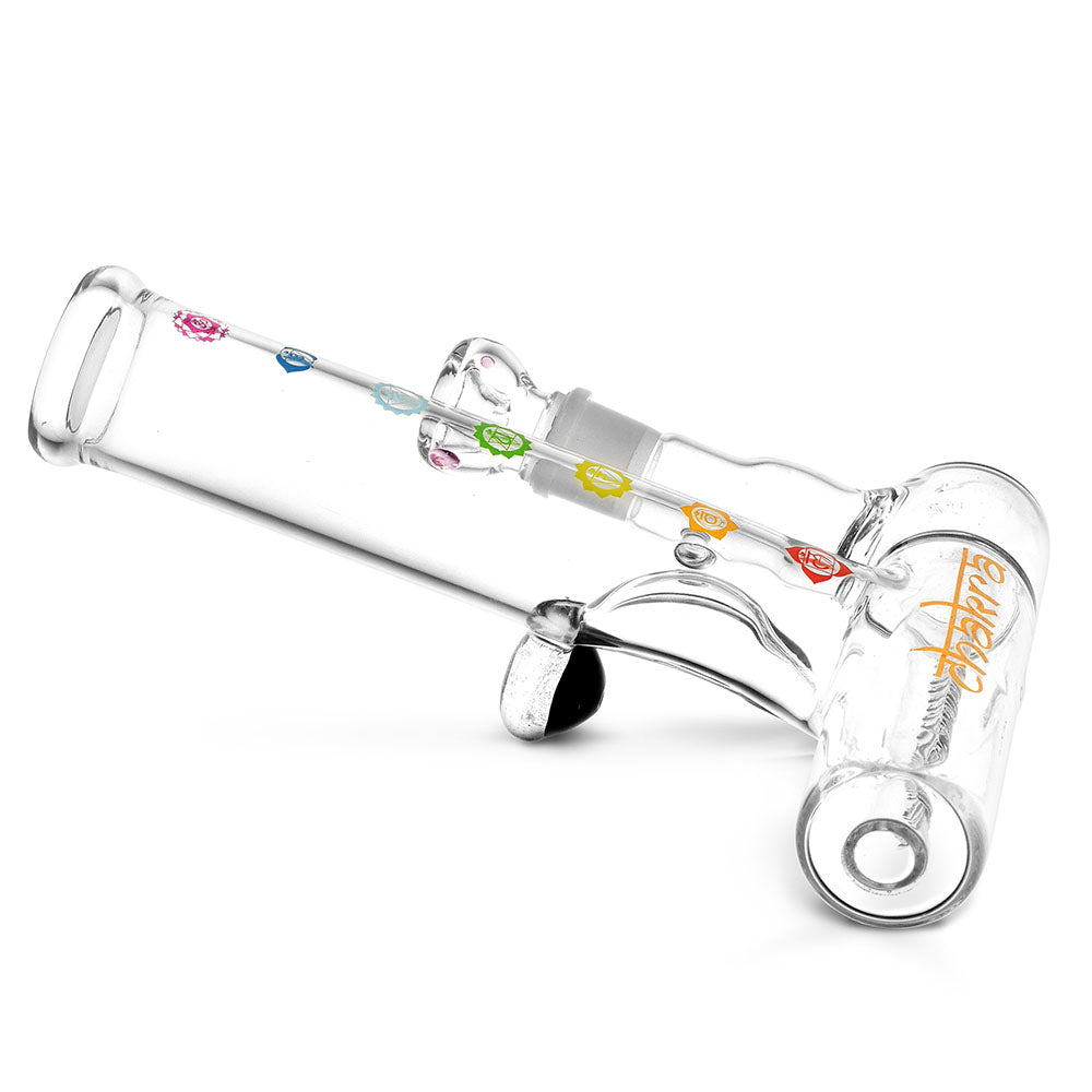 Chakra Inline Perc Lazy Water Pipe - 9"/19mm F - Smoke N’ Poke