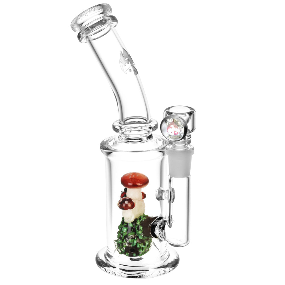 Empire Glassworks UV Nano Rig - 8.5"/14mm F/Cosmic Mushrooms - Smoke N’ Poke