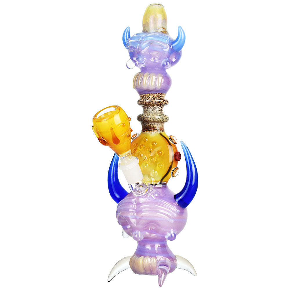 Double Skull Stack Water Pipe - 10.75" / 14mm F - Smoke N’ Poke