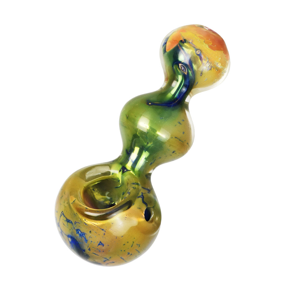 Fumed Nebula Bubbles Spoon Pipe - 4.25" - Smoke N’ Poke