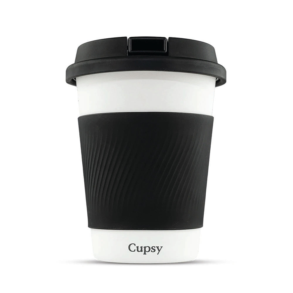 Puffco Cupsy Coffee Cup Water Pipe - 5" / Black - Smoke N’ Poke