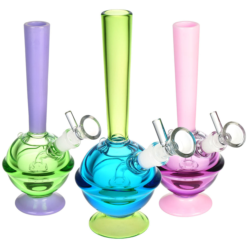 Icy Planet Glycerin Water Pipe - 7.5"/14mm F/Colors Vary - Smoke N’ Poke