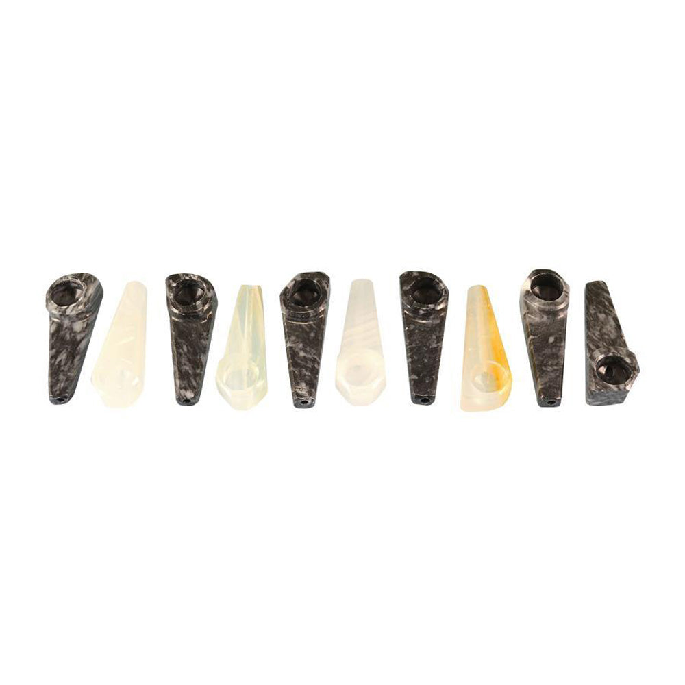 Onyx Tobacco Pipe - 2.5" / Colors Vary - Smoke N’ Poke