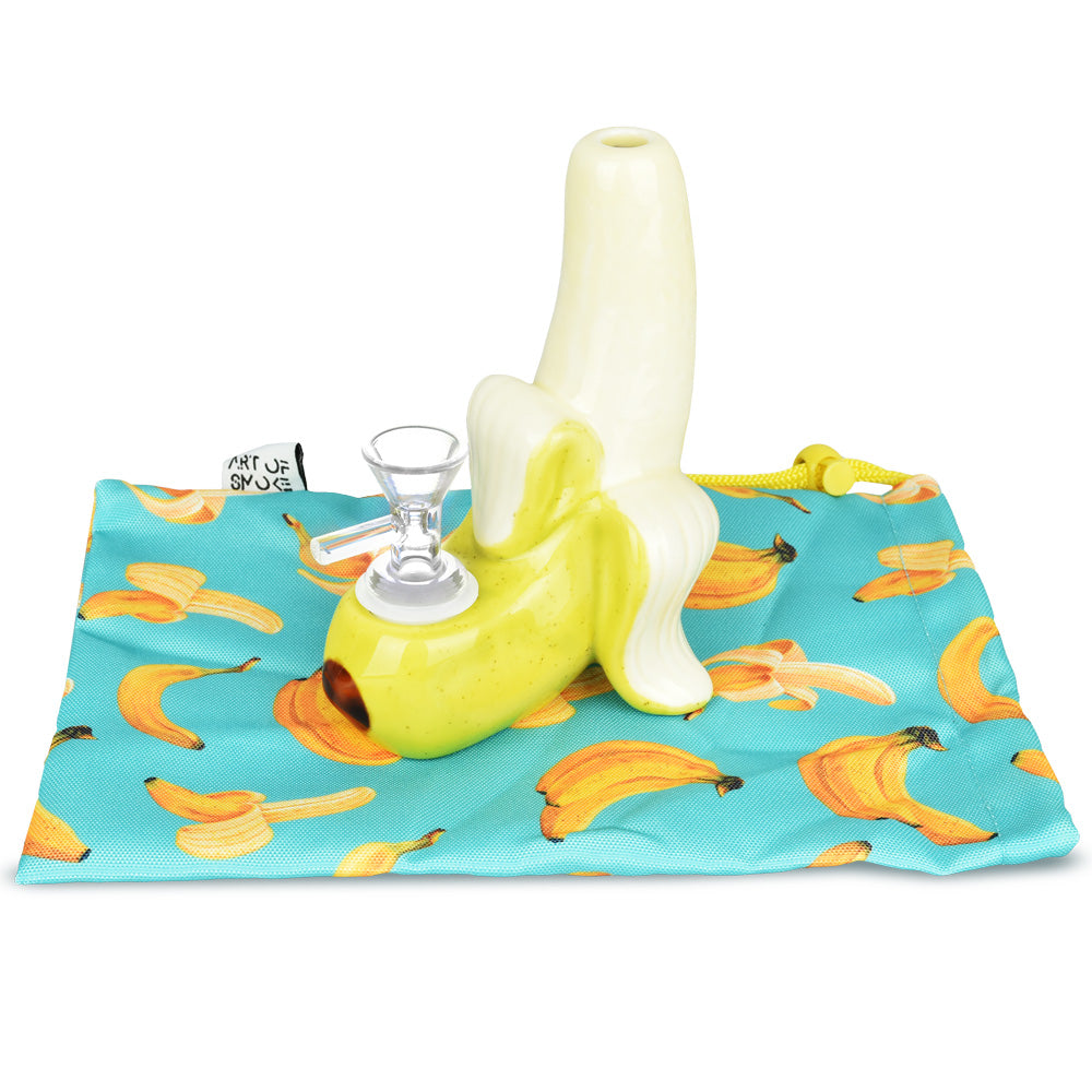 Art Of Smoke Banana Bubbler w/ Carry Bag | 5.5" - Smoke N’ Poke