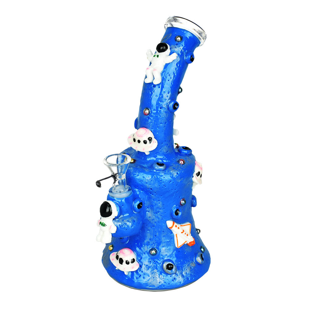 Astronauts 3D Painted Water Pipe - 9.5" / 14mm F - Smoke N’ Poke