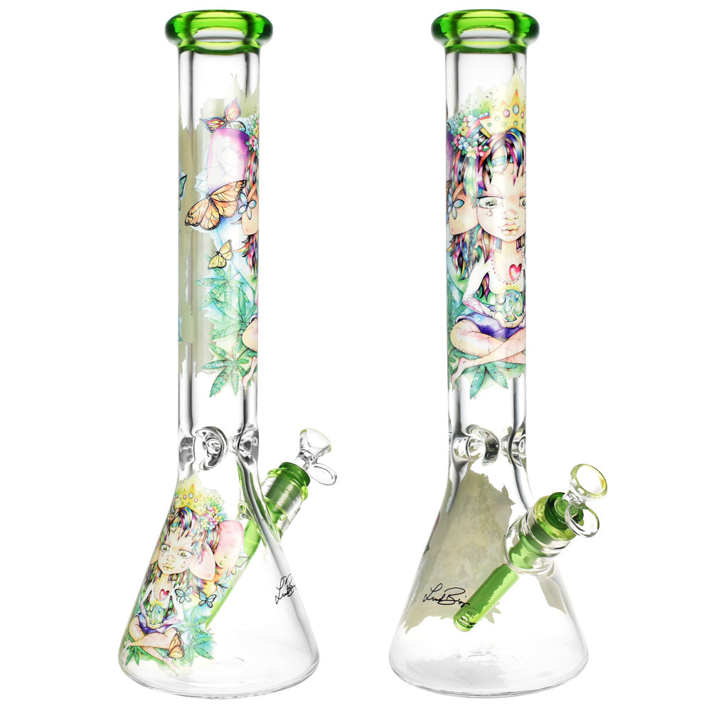 Linda Biggs Always Beaker Water Pipe - 16.25"/14mm F - Smoke N’ Poke