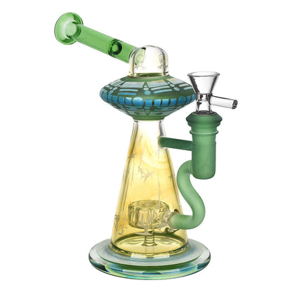 Take Me To Your Leader Water Pipe | 7.75" | 14mmm F - Smoke N’ Poke