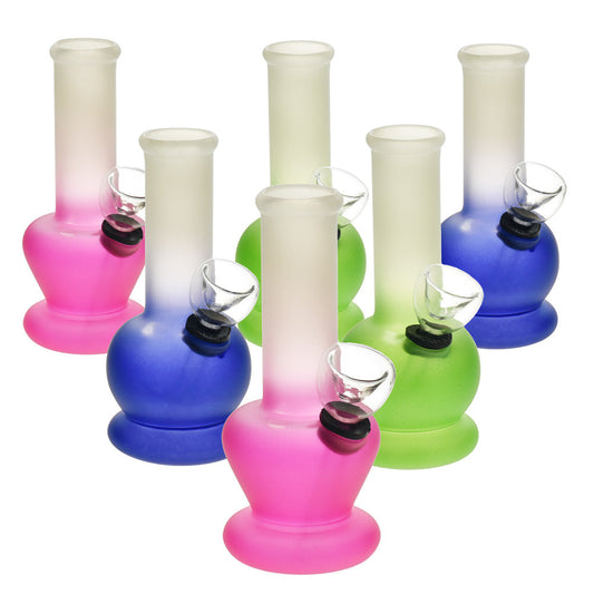 6PC BOX - Brilliant Mini Ombre Water Pipe -5"/Asst Colors