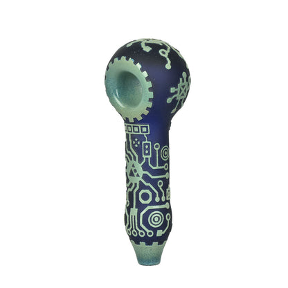 Milkyway Glass Circuitboard Color Hand Pipe - 4.5" - Smoke N’ Poke