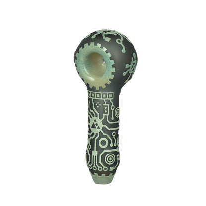 Milkyway Glass Circuitboard Color Hand Pipe - 4.5" - Smoke N’ Poke