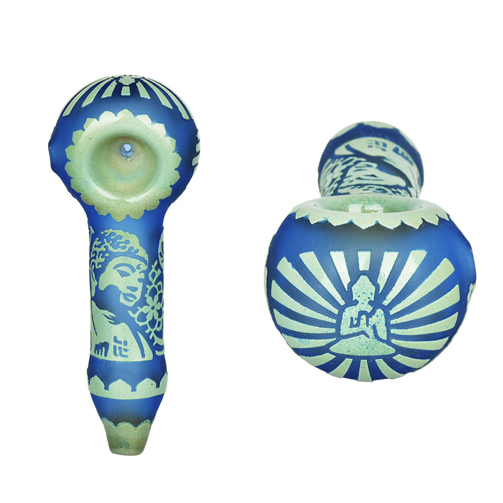 Milkyway Glass Buddha Hand Pipe - 4.5" - Smoke N’ Poke