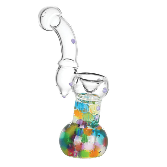 Kaleidoscopic Orbs Bubbler Pipe | 6.75" - Smoke N’ Poke