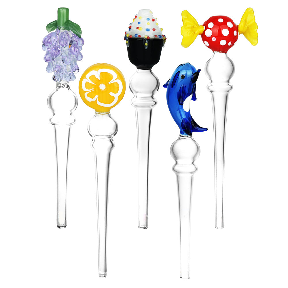 Figurine Dab Straw | 5.75" | Asst Styles | 5pc Bundle - Smoke N’ Poke