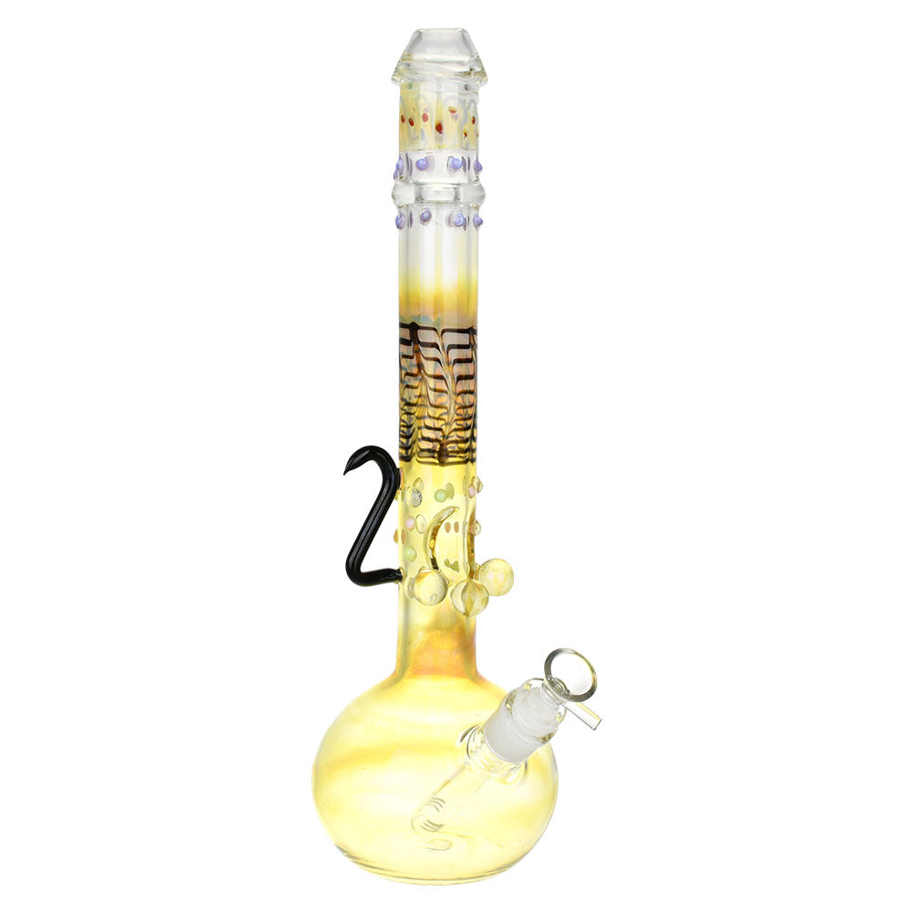 Amber Menagerie Bubble Base Water Pipe - 15" / 14mm F - Smoke N’ Poke