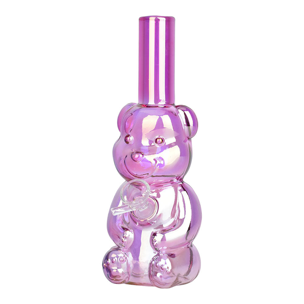 Bear Buddy Electroplated Water Pipe | 6" | 10mm F - Smoke N’ Poke