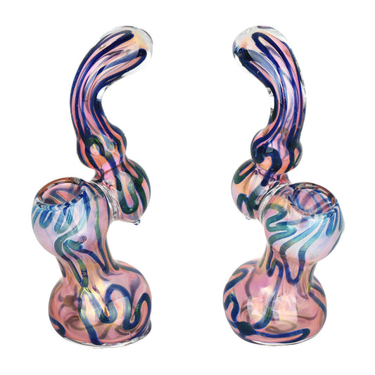 DNA Twist Gold Fumed Sherlock Bubbler - 5.5" - Smoke N’ Poke