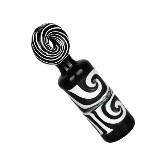 Clean Contrast Wig Wag Chillum - 3.75" - Smoke N’ Poke