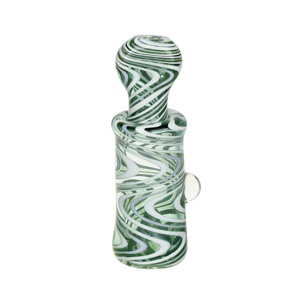 Lucid Lines Bicolor Chillum - 3.25" - Smoke N’ Poke