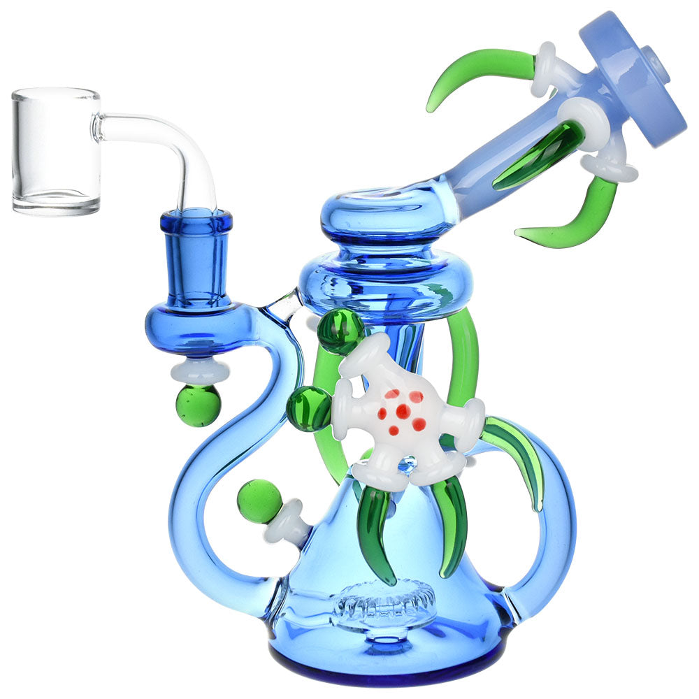 Claw's Caress Recycler Rig - 7" / 14mm F - Smoke N’ Poke