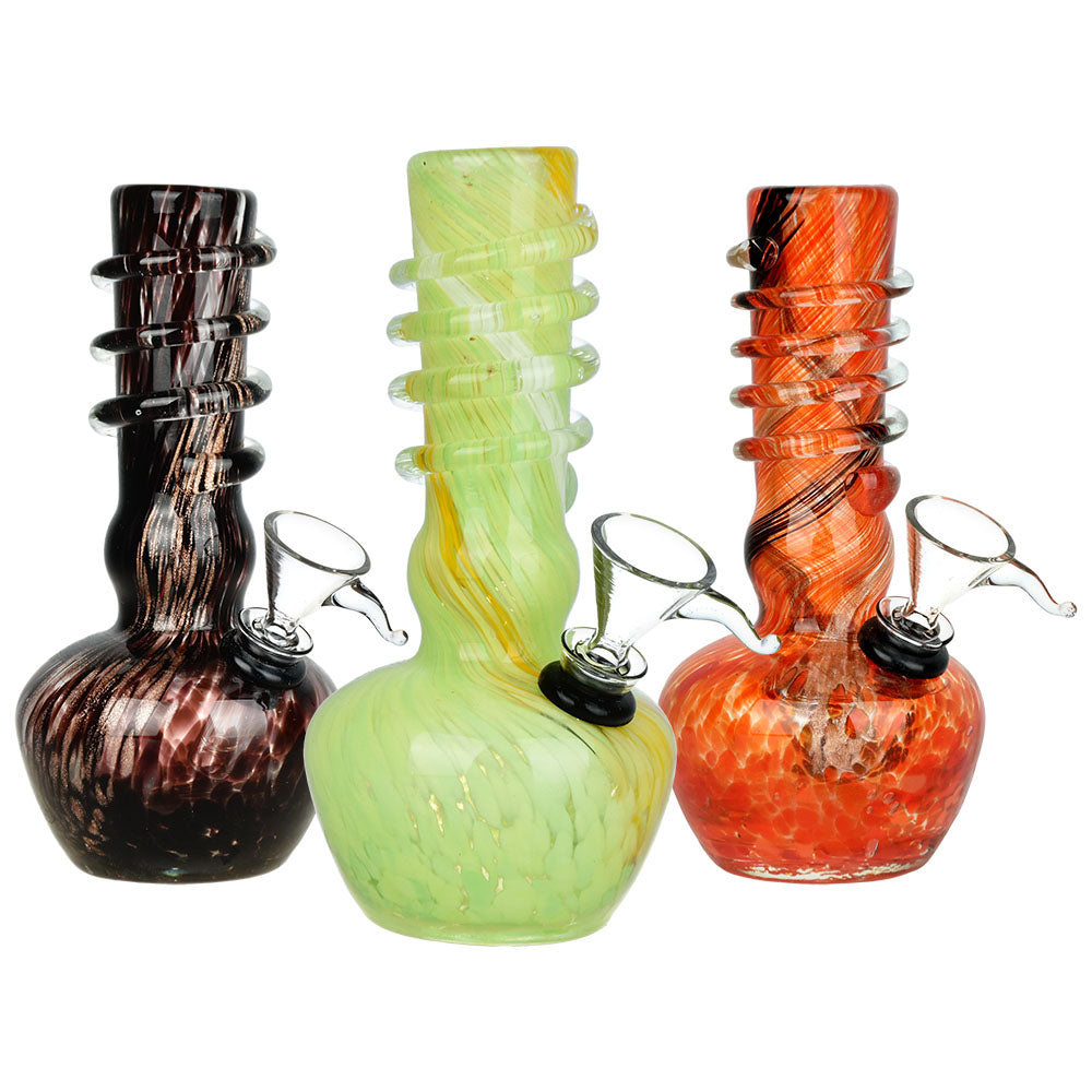 Shine On Soft Glass Water Pipe - 5.75" / Colors Vary - Smoke N’ Poke