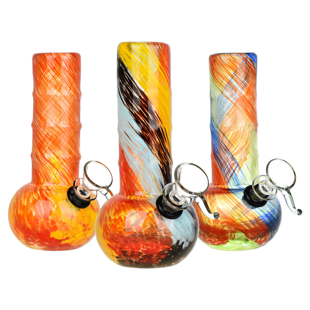 Celebrate Joy Soft Glass Water Pipe - 6" / Colors Vary - Smoke N’ Poke