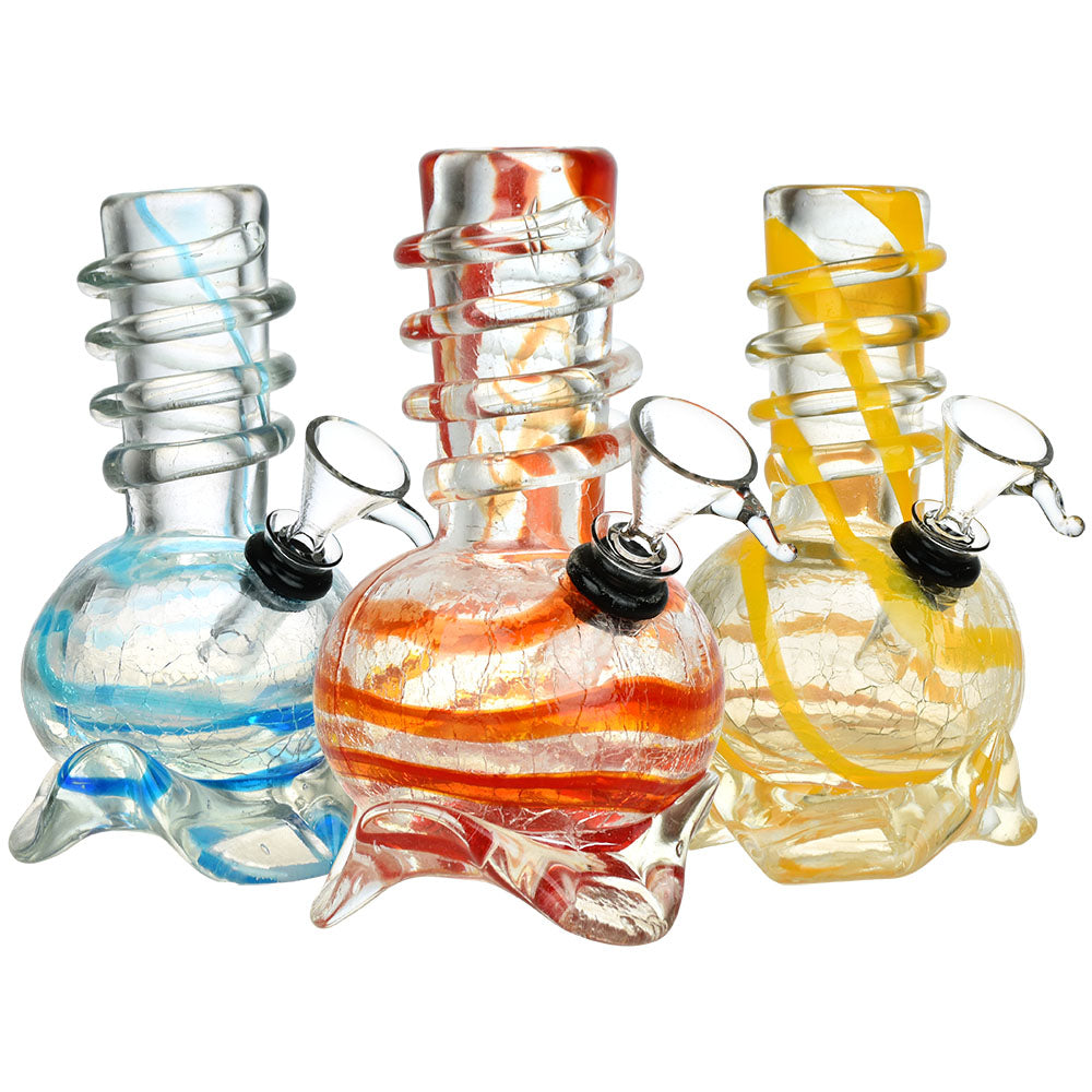 Calm Ascent Soft Glass Water Pipe - 5.75" / Colors Vary - Smoke N’ Poke