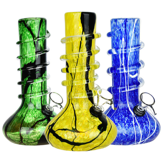 Innovative Experience Soft Glass Water Pipe - 8" / Colors Vary - Smoke N’ Poke