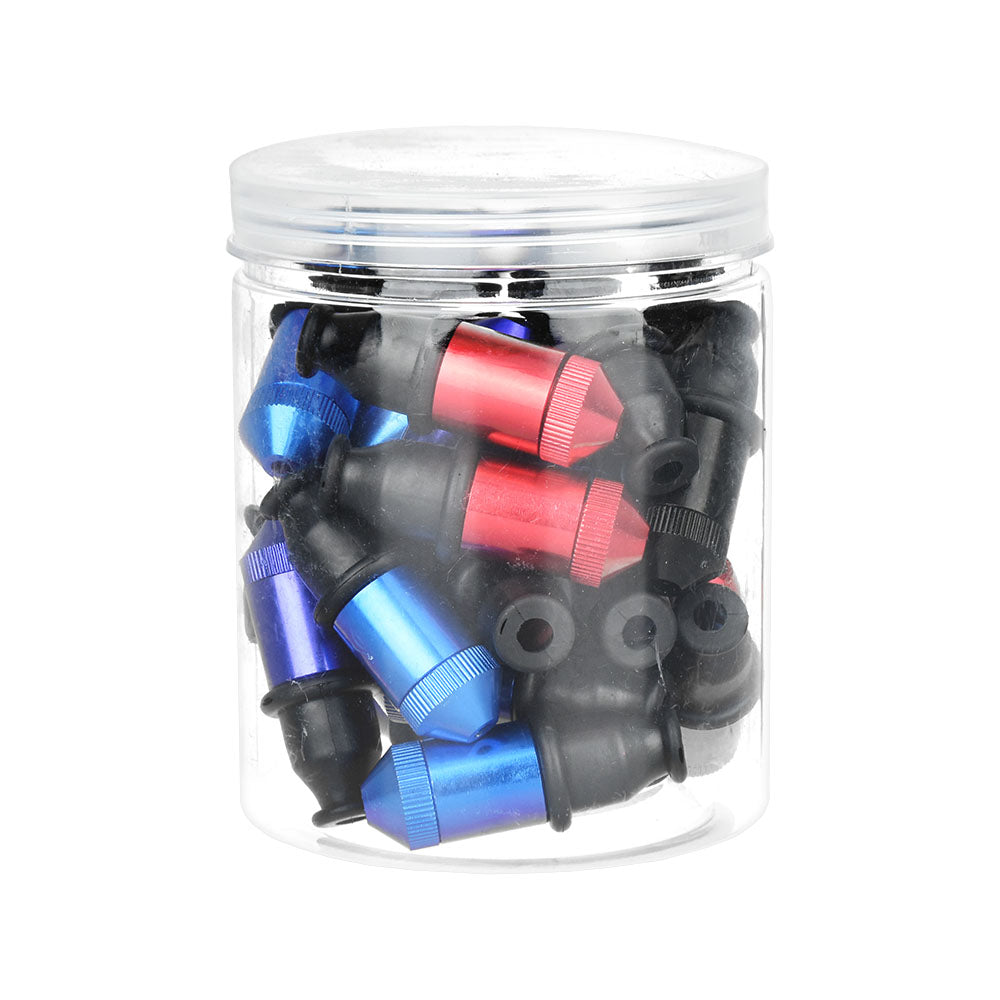 25PC JAR - Bullet Pipe - 2.25" / Assorted Colors - Smoke N’ Poke