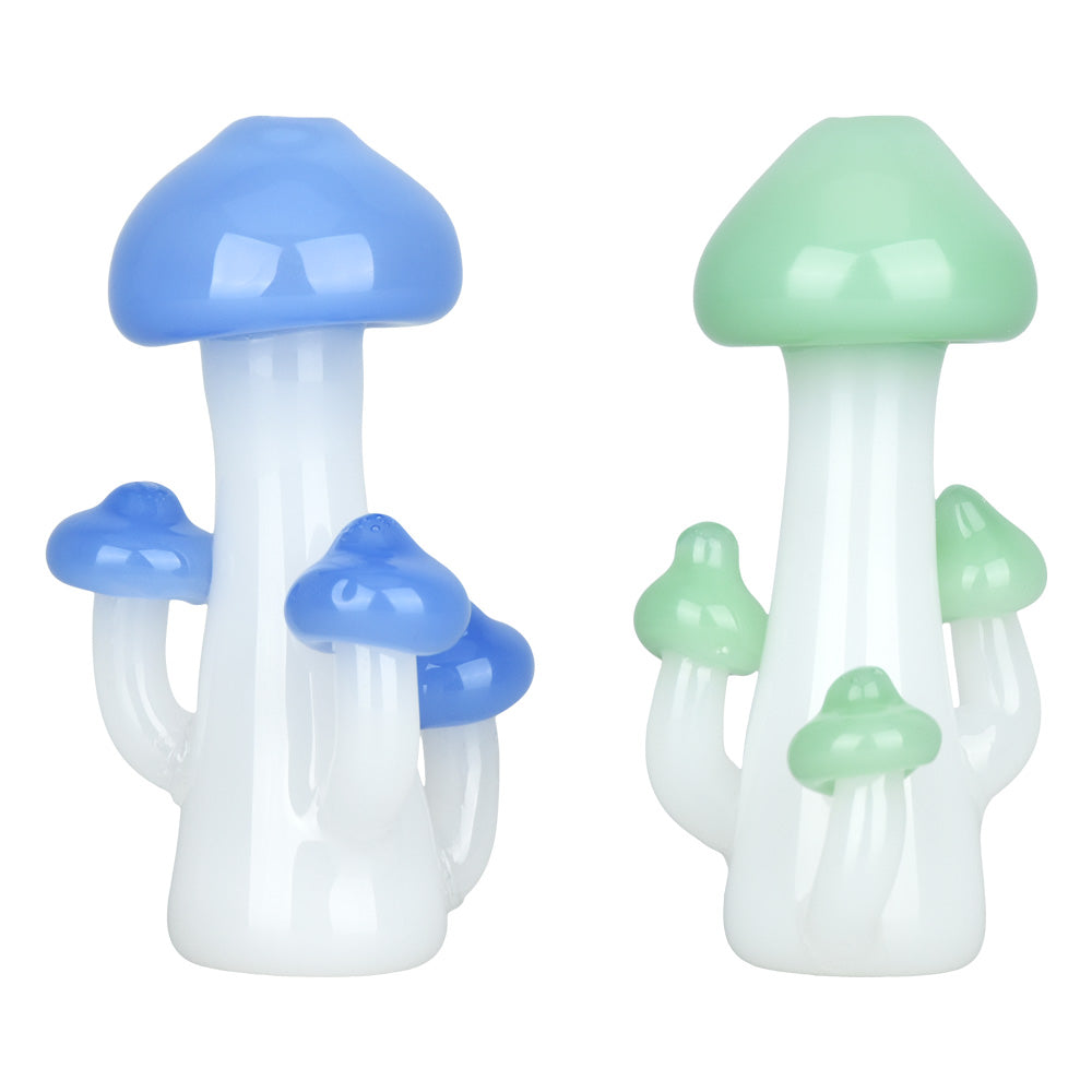 Mushroom Quartet Chillum - 3" / Colors Vary - Smoke N’ Poke