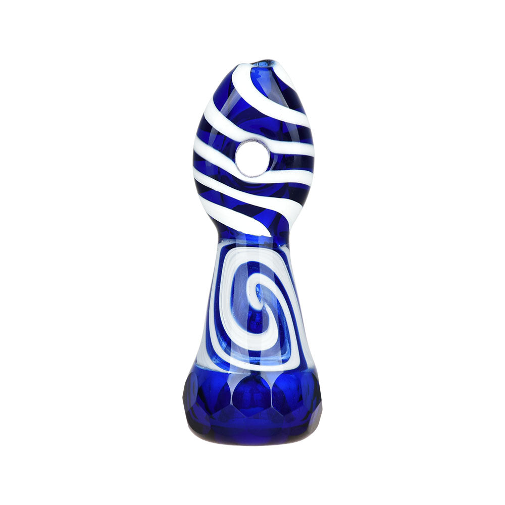 Liquid Vortex Gem Faceted Chillum - 3" - Smoke N’ Poke