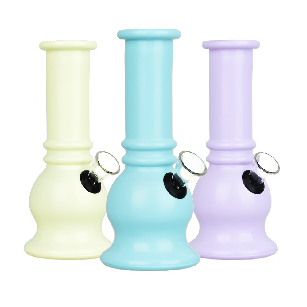 Bell Opaque Glass Mini Water Pipe - 5.75" / Colors Vary - Smoke N’ Poke