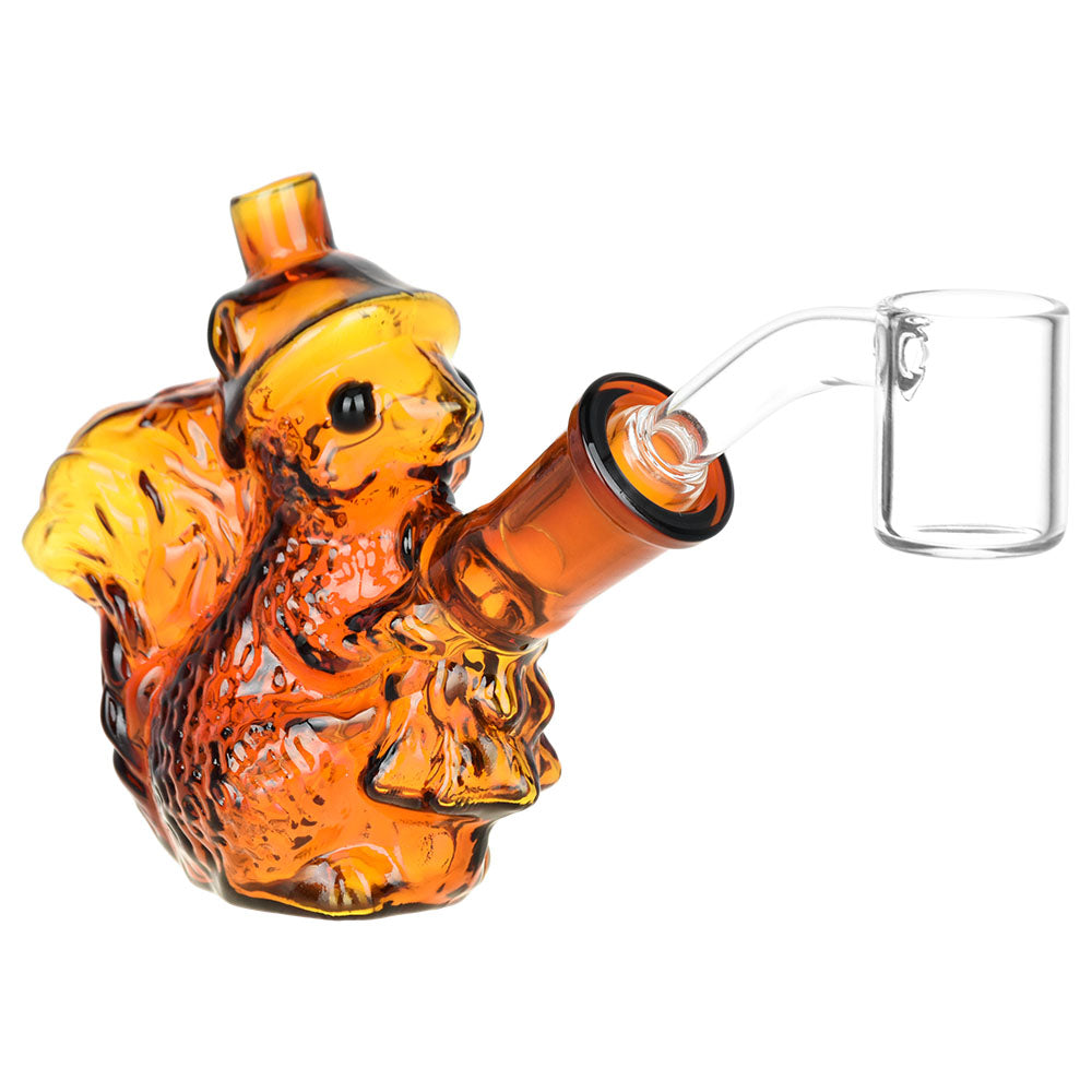 Nuts For Dabs Squirrel Mini Dab Rig - 3.5" / 14mm F - Smoke N’ Poke